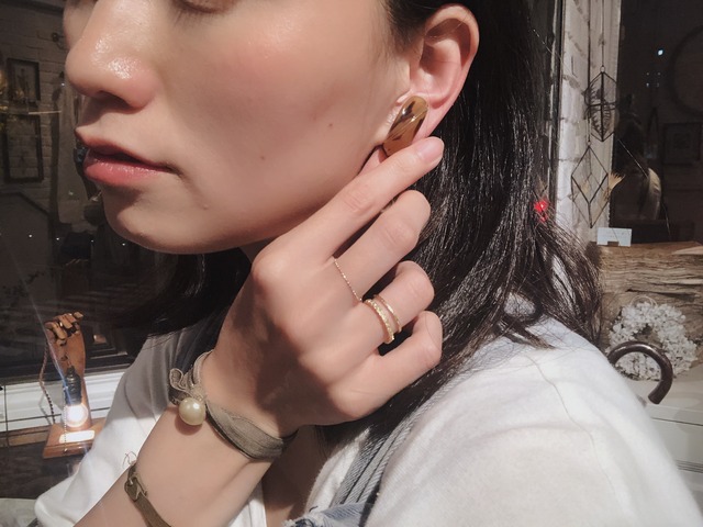 Vintage amber earring