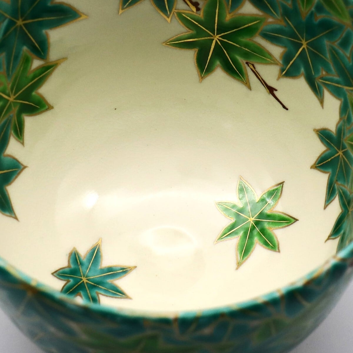 抹茶碗 色絵 青楓 | 京焼窯元 橋本城岳