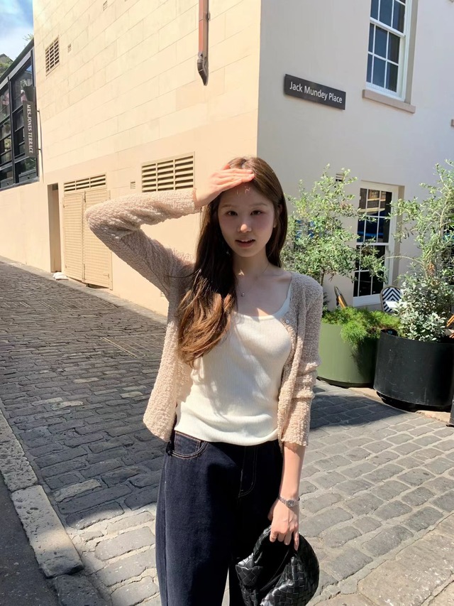 (OUNCE) cloud wrinkle cardigan / 3color