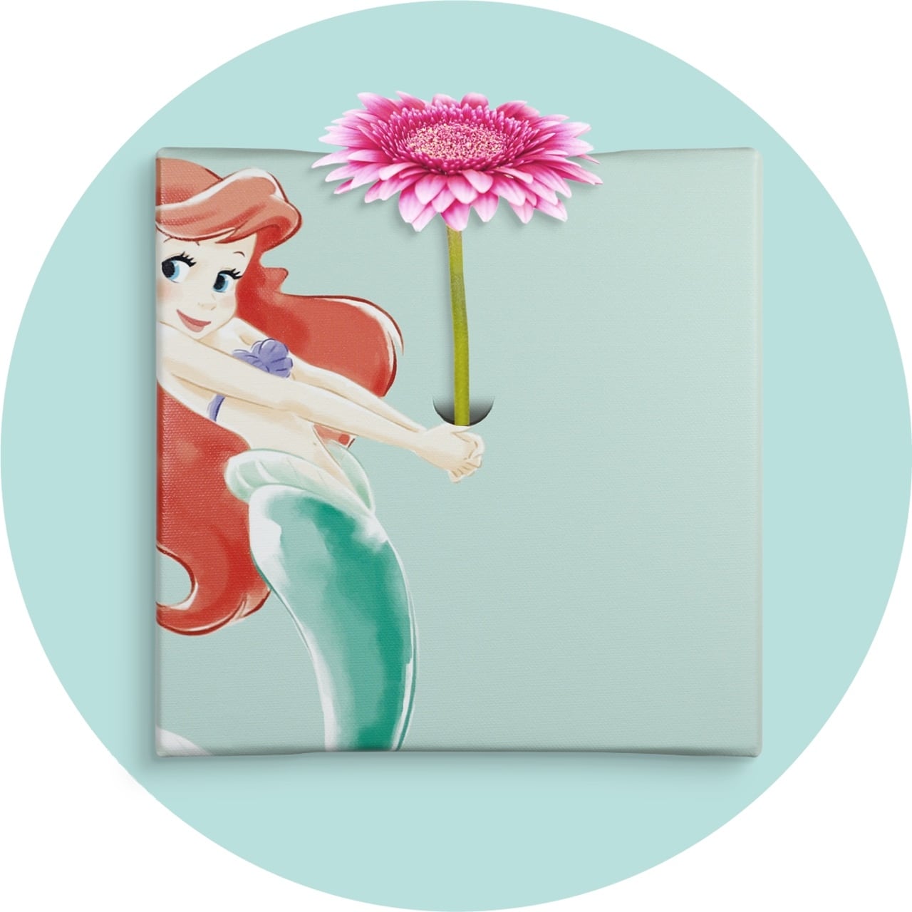 ディズニー アートパネル リトルマーメイド アリエル 一輪挿し IKE