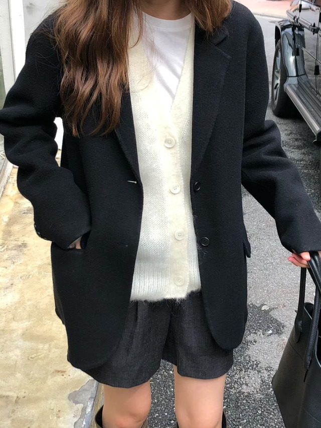 (予約) verveine / Adele merino wool 100% handmade coat 2color