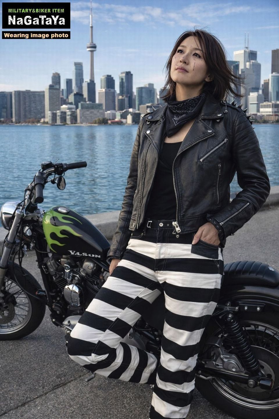 VANSON バンソン プリズナーファイブポケット ワークパンツ ボーダー柄