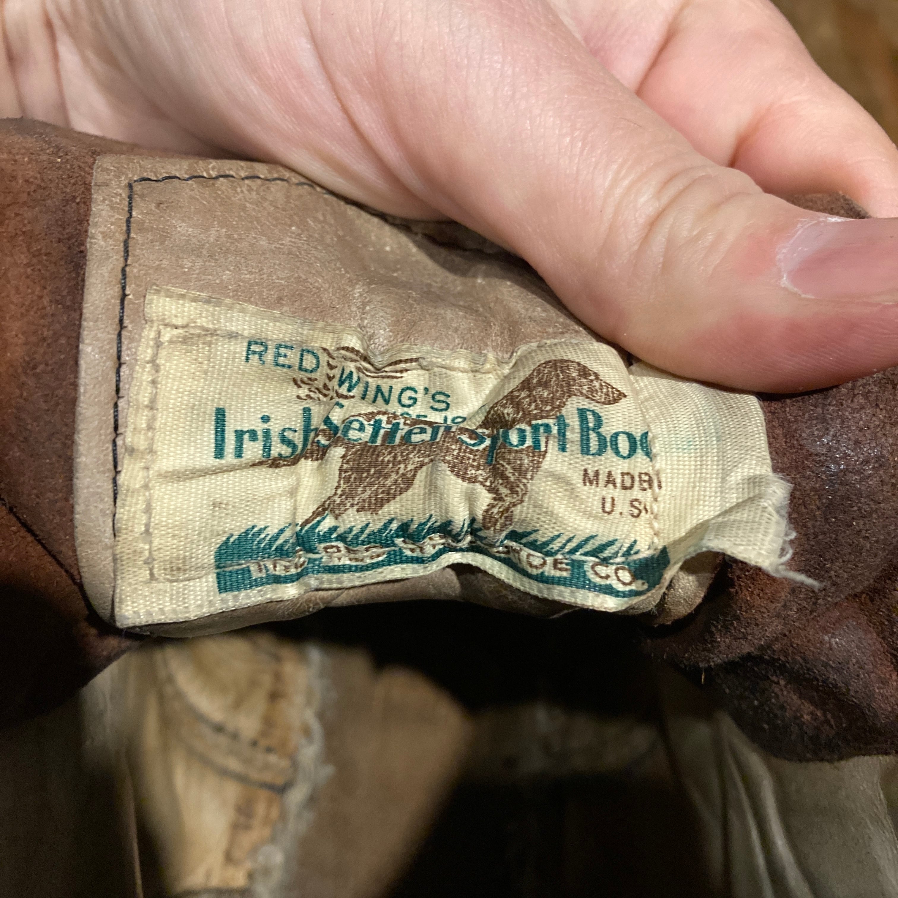 RED WING 855 ワークブーツ 80年代 四角犬タグ USA表記 サイズ10