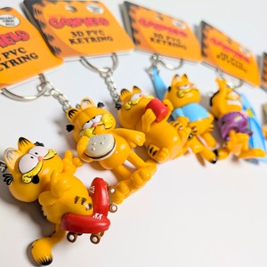 【 Garfield ( ガーフィールド ) 】 3D PVCキーホルダー 『 吊るされGarfield(笑) 』 〚アメリカン雑貨 アメトイ〛