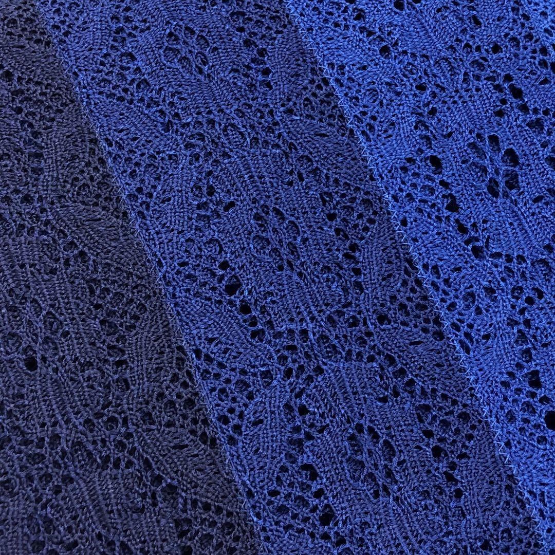 O-2864 夏帯 名古屋帯 羅 美しい織模様 藍色のグラデーション | リユース着物専門店 わびさび