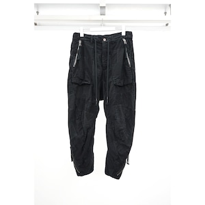 [D.HYGEN] (ディーハイゲン) ST107-0524S Patchwork Zip Adjustable Tapered Cropped Pants