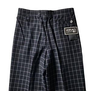 vintage VERSACE CLASSIC V2 plaid pattern slacks