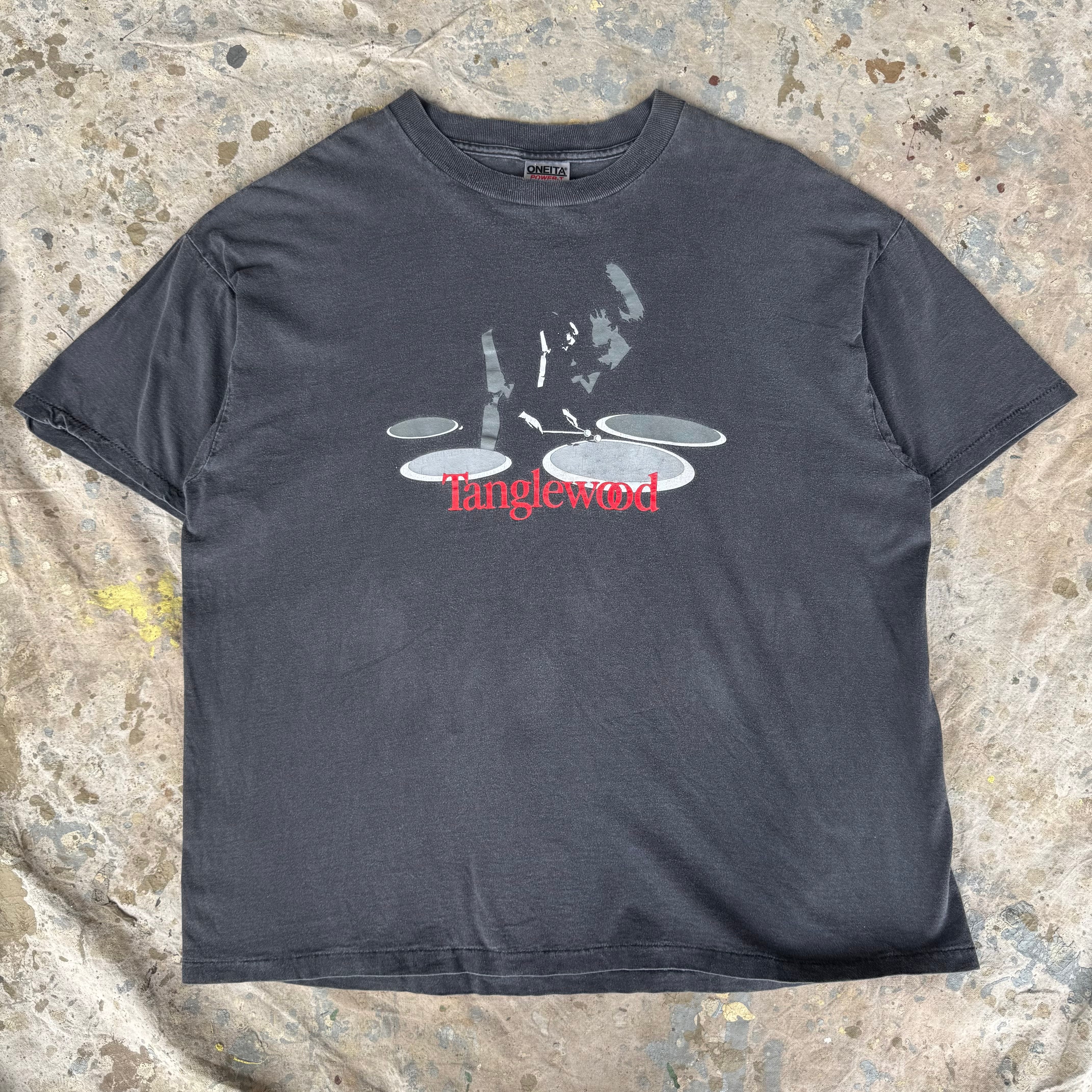 90s Tanglewood Music Festival Tシャツ USA製 フェード ブラック XXL