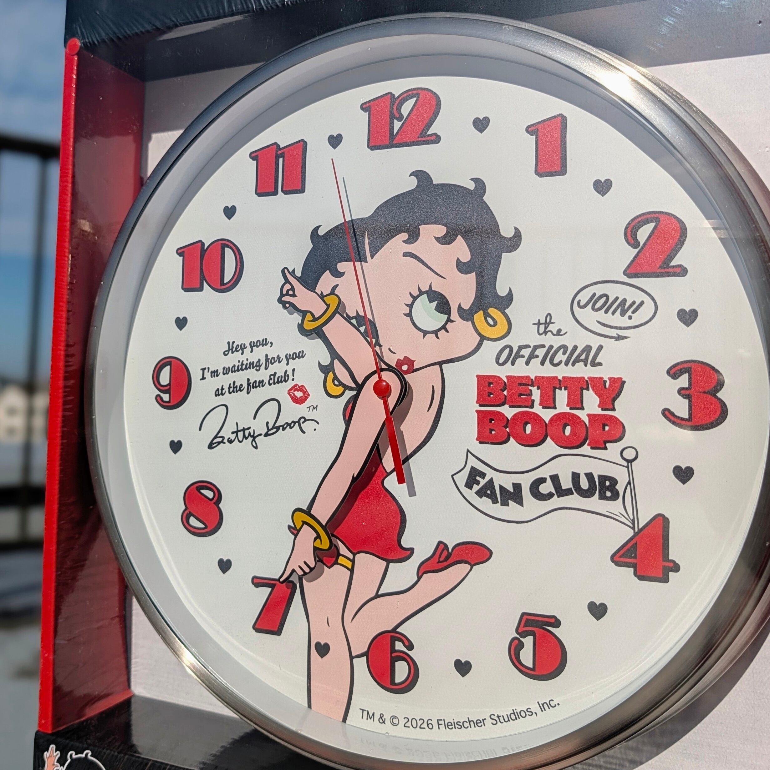 ✨️腕が動いちゃうウォールクロック⌚✨️【 Betty Boop / ベティ・ブープ 】HANDS WALL CLOCK / 壁掛け時計 / ウォールクロック〚アメリカン雑貨 アメトイ〛