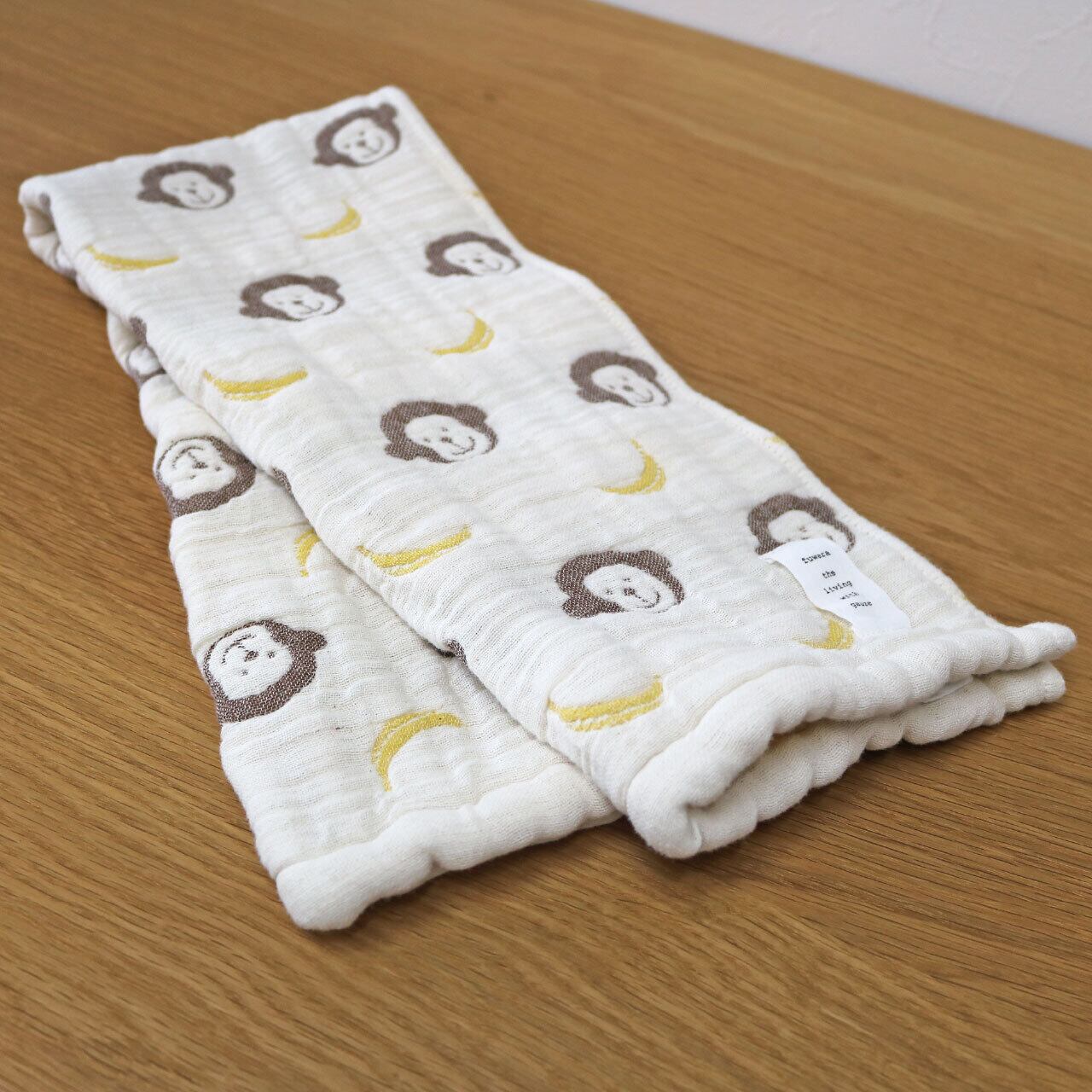 六重織ガーゼ フェイスタオル　おさる | fuwara powered by BASE