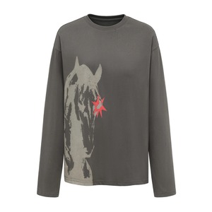 [oinimi] Vintage Meteor Horse Year Loose Top