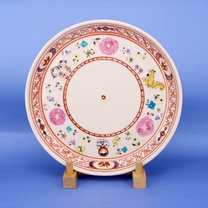 《 鈴木ハツミ 》プレート皿　赤絵