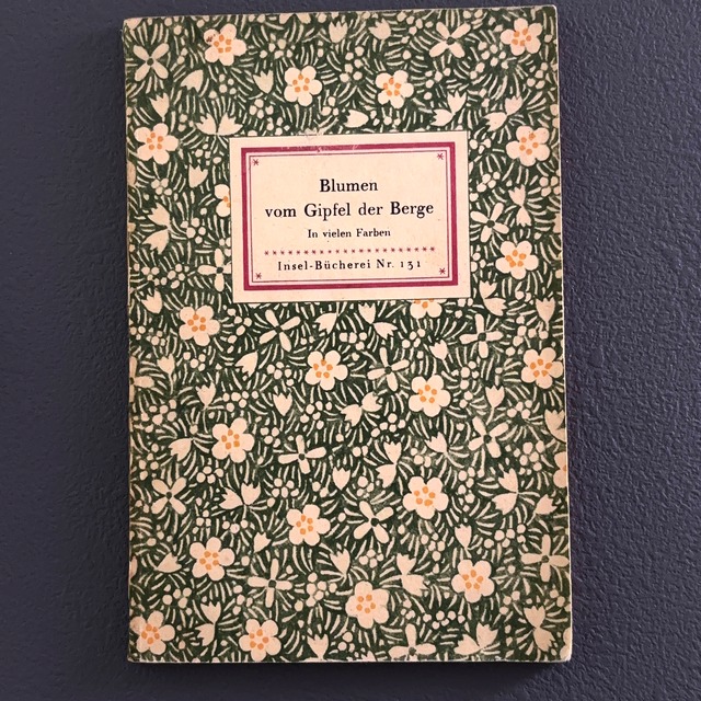 インゼル文庫 131番  高山植物の図鑑 ドイツ 古書 2410011-9