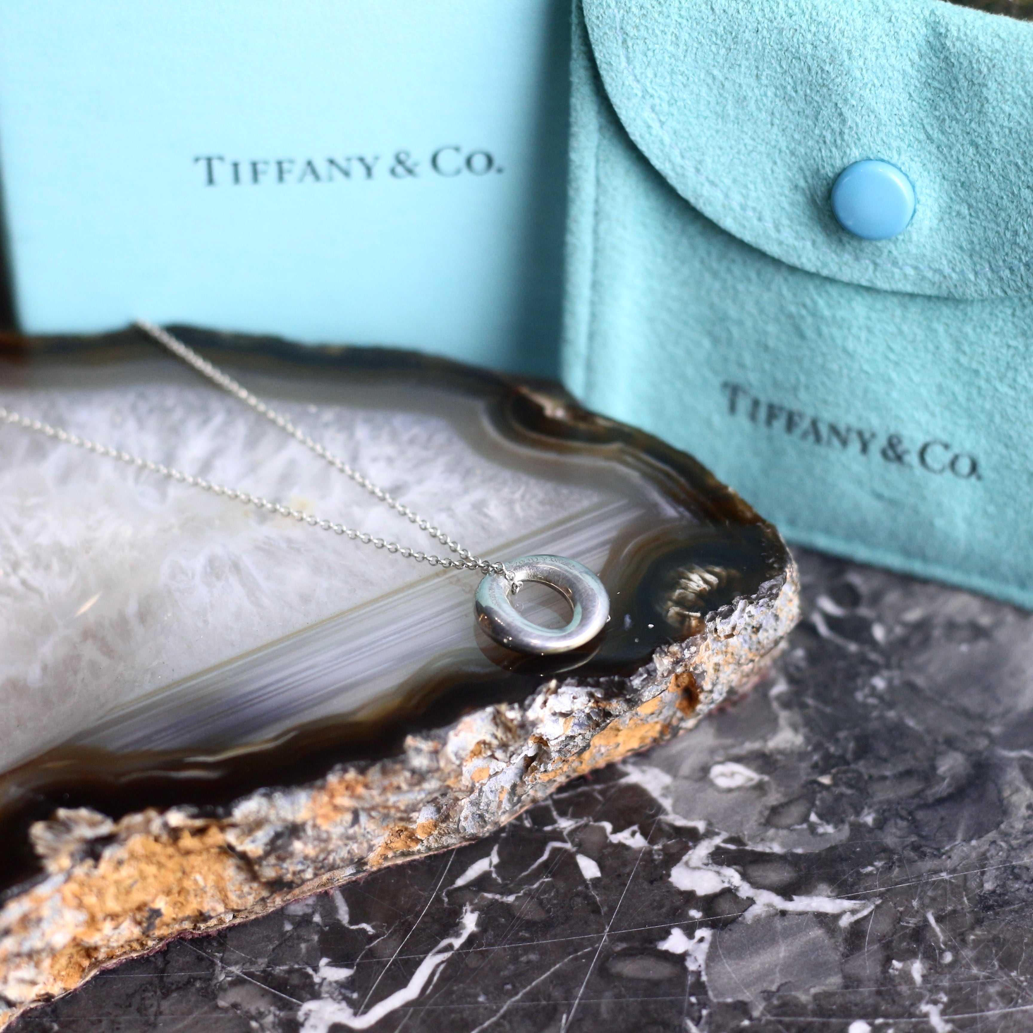 TIFFANY&CO CIRCLE DESIGN SILVER NECKLACE/ティファニーセビアナ