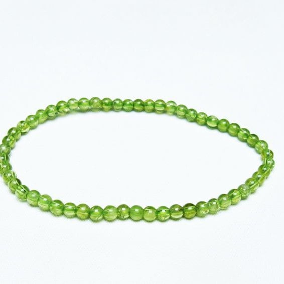 ペリドット ブレスレット 4mm 一点物 メール便可 111-45128