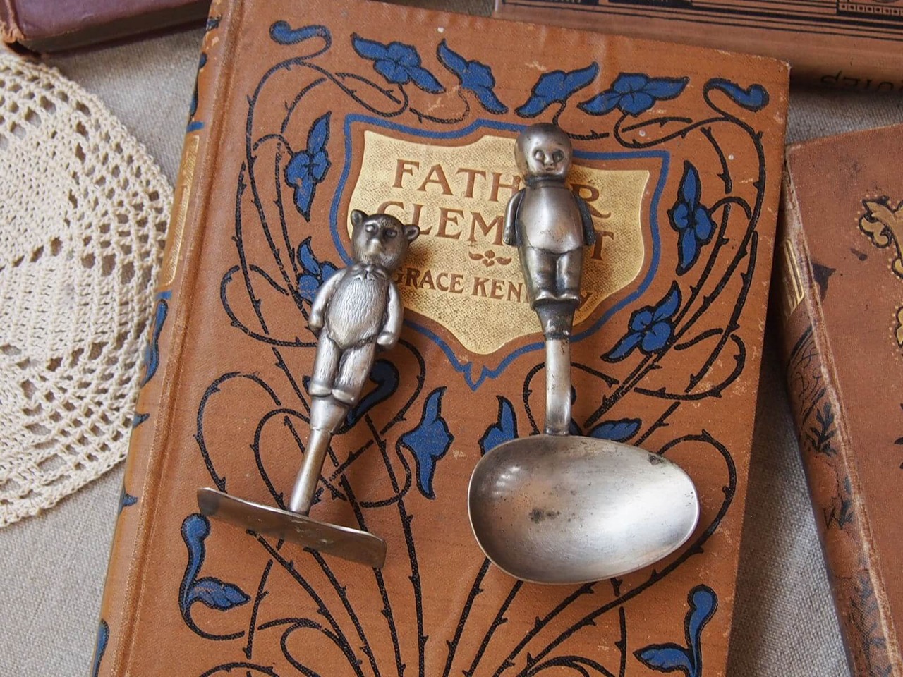 イギリスアンティーク　ベビースプーン＆プッシャー