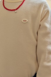 韓国子供服 / 26Autumn / 〖取寄〗MOME / ワッフルデイリーTシャツ / キッズ服 /ナチュラル服 / 秋服 *XS~XL*