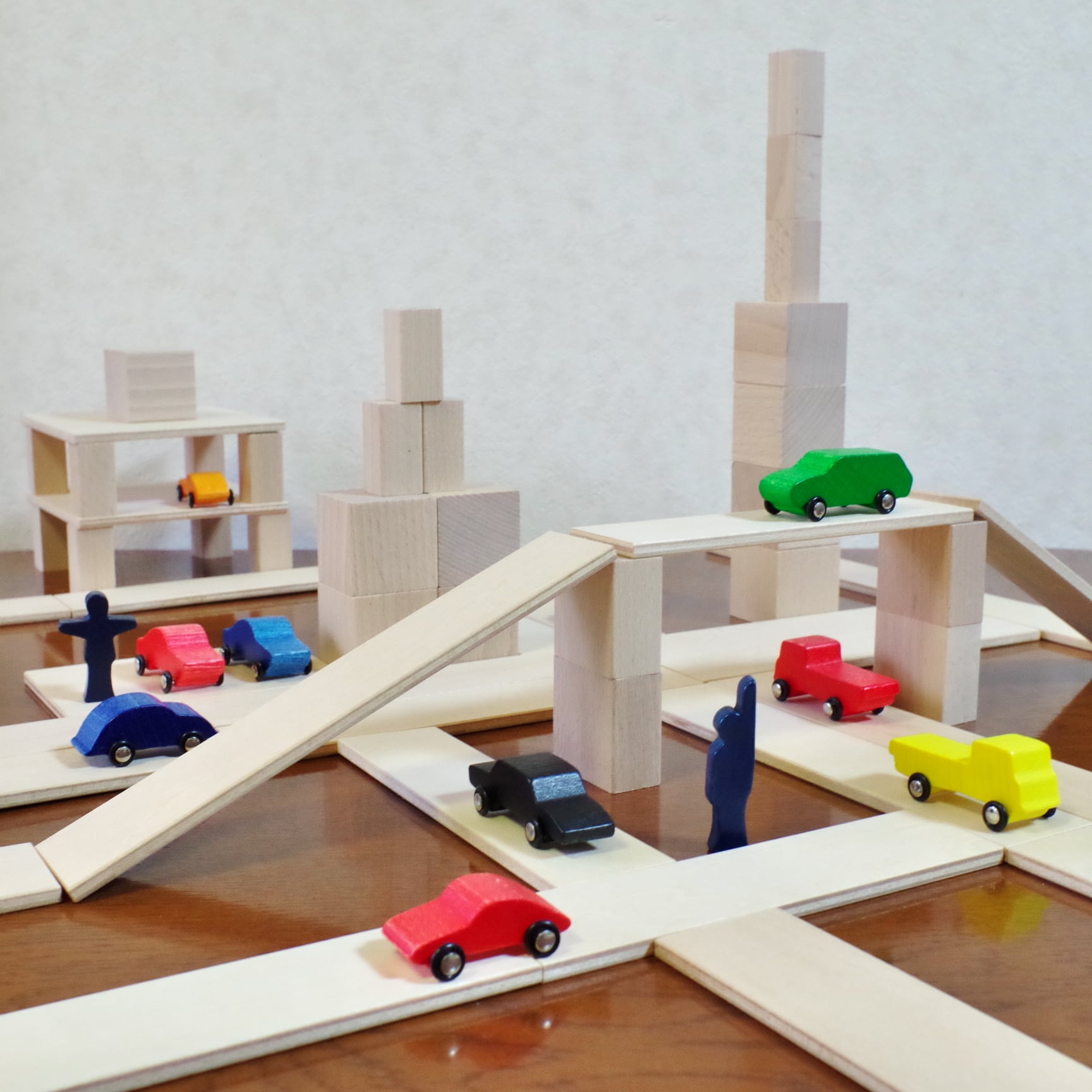 プレート積み木 ハーフセット | 木のおもちゃ専門店 おもちゃ箱