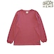 A HOPE HEMP アホープヘンプ STG-018NC レギュラーL/S Tシャツ 長袖Tシャツ ヘンプ55% オーガニックコットン45% 10オンス メンズ Scarlet