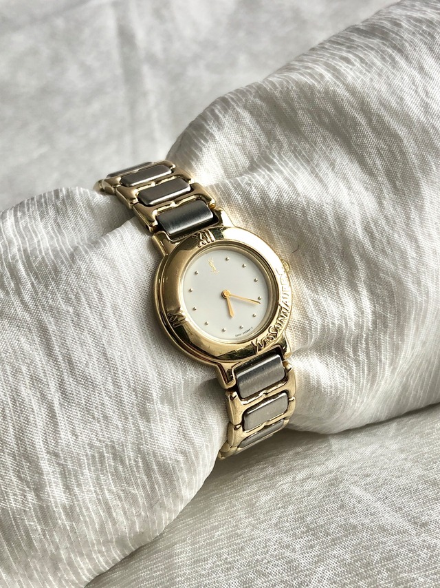 Yves Saint Laurent イヴ・サンローラン ショルダーバッグ ブラウン YSL ナイロン vintage ヴィンテージ オールド hiiu4k