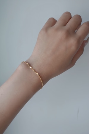 [24KGP] petal chain bracelet