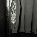 ORANGE COUNTY CHOPPERS ロンT 袖フレイム バイカー チョッパーズ フェードブラック