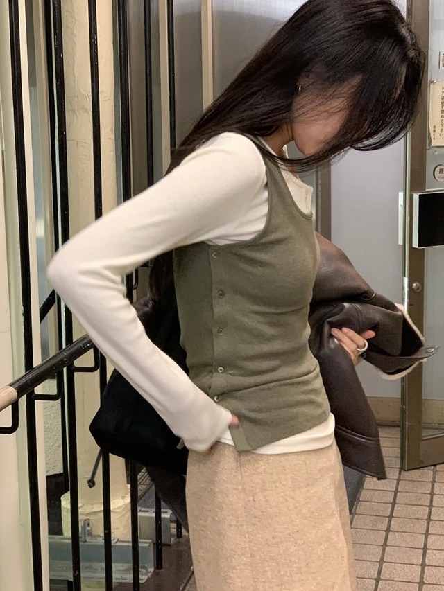 (予約) JINSIM / Noel Button tee 6color