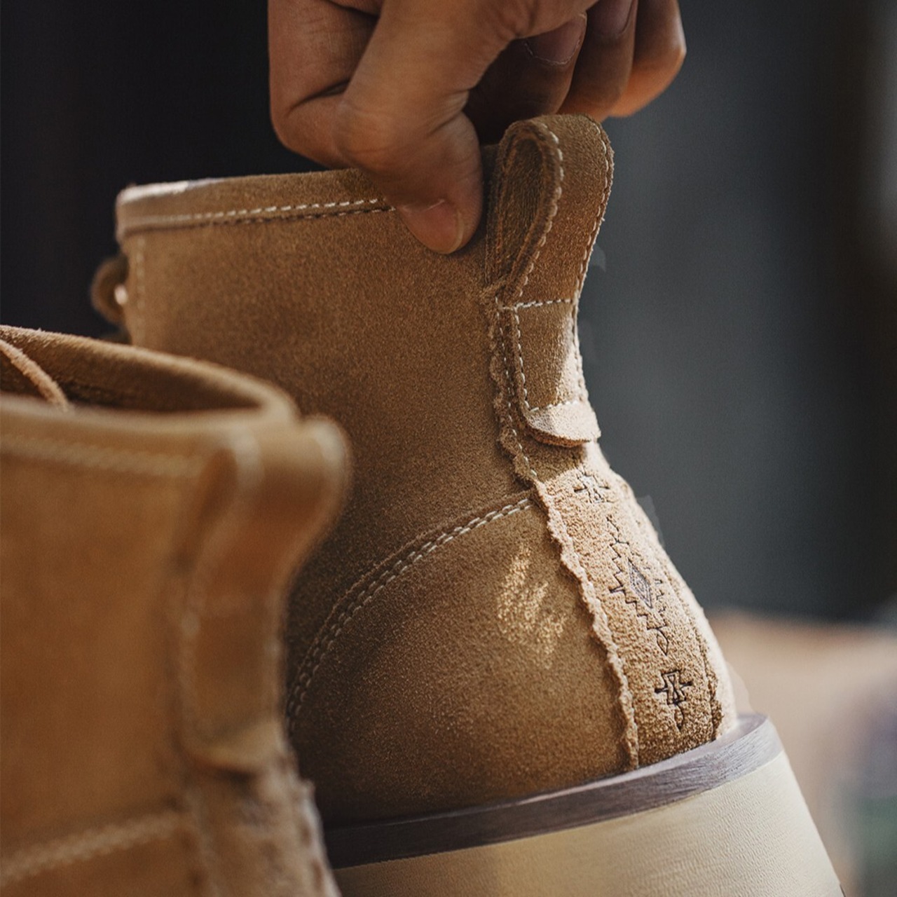 Cow Suede High-Top Ankle Boots / カウ スエード ハイトップ アンクル ブーツ
