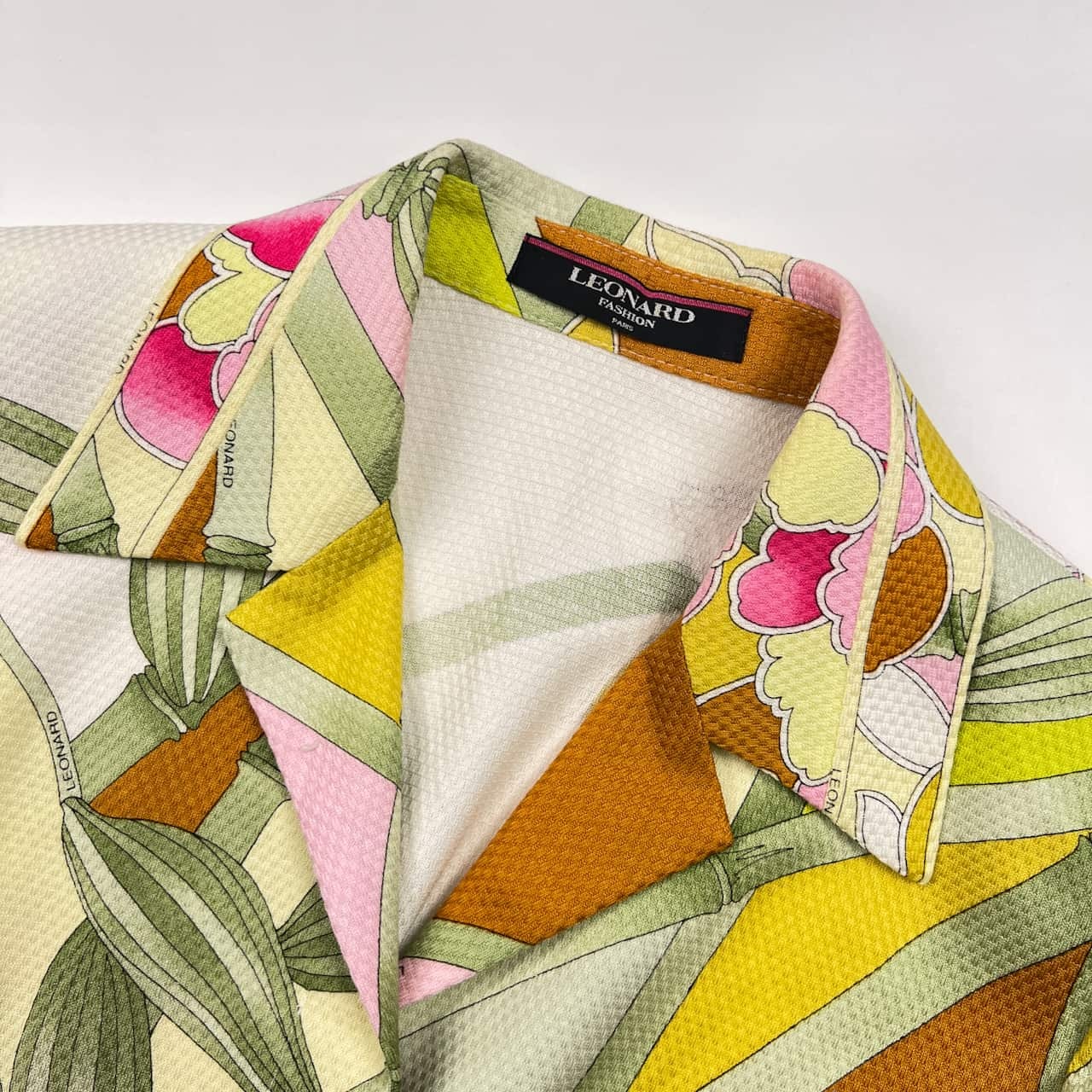 LEONARD レオナール 花柄 比翼 ジャケット 9AR/マルチ レディース