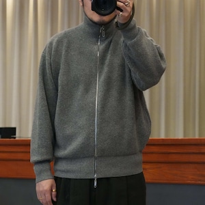 Olde H & Daughter(オールドエイチアンドドーター) 25AW "BABY CASHMERE BOA TRACK JK" -ASH-