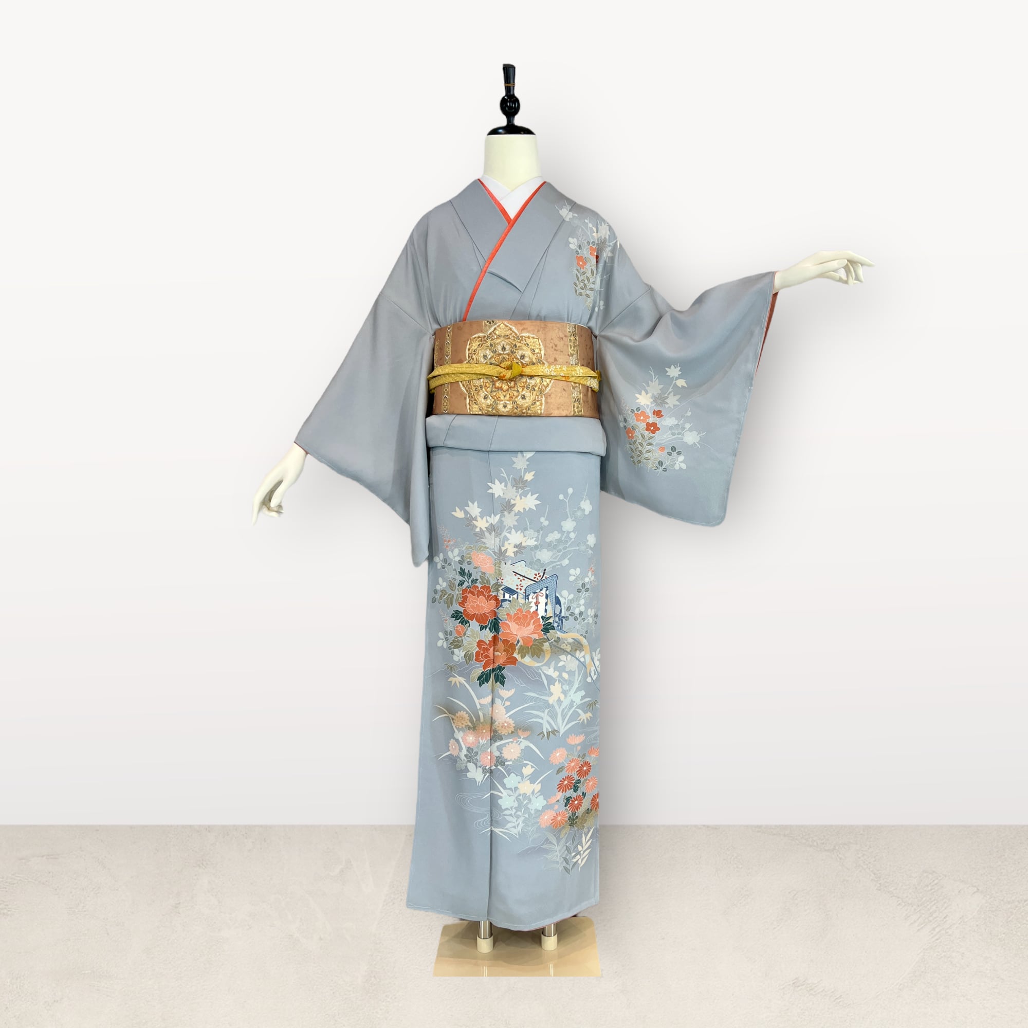 生産完了商品 [身長154] 単衣手描き訪問着 リユース | ochge.org