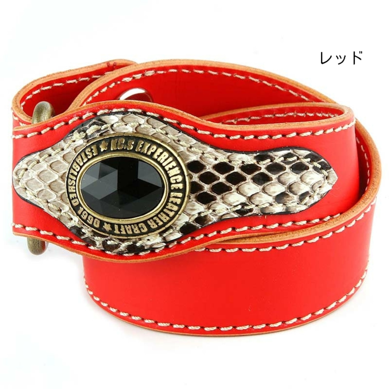 ブレスレット コブラ カウハイド