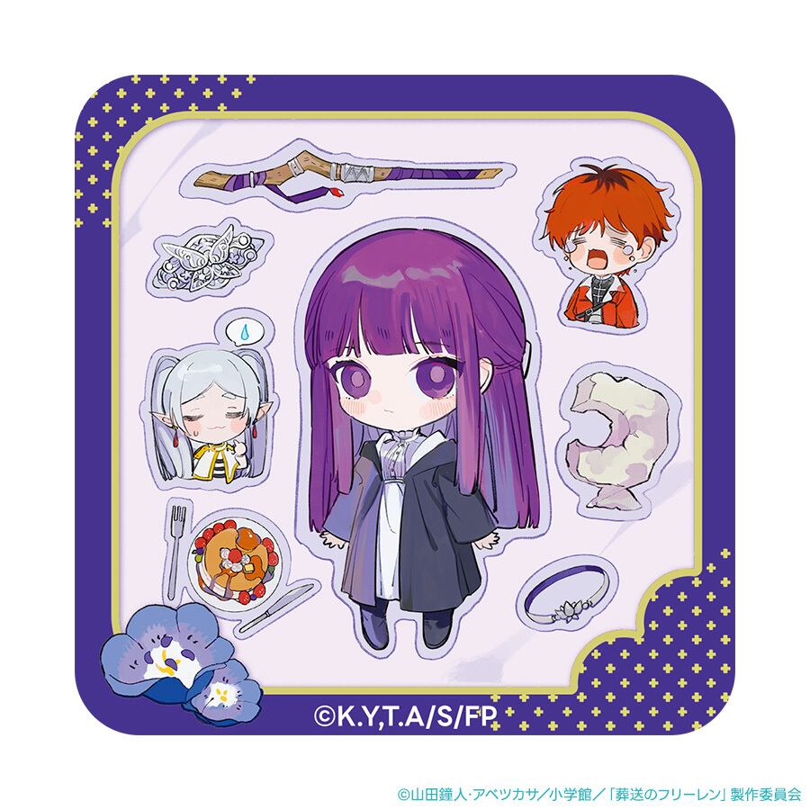 単品】Pakecco（ぱけっこ）「葬送のフリーレン」 しかく缶バッチ