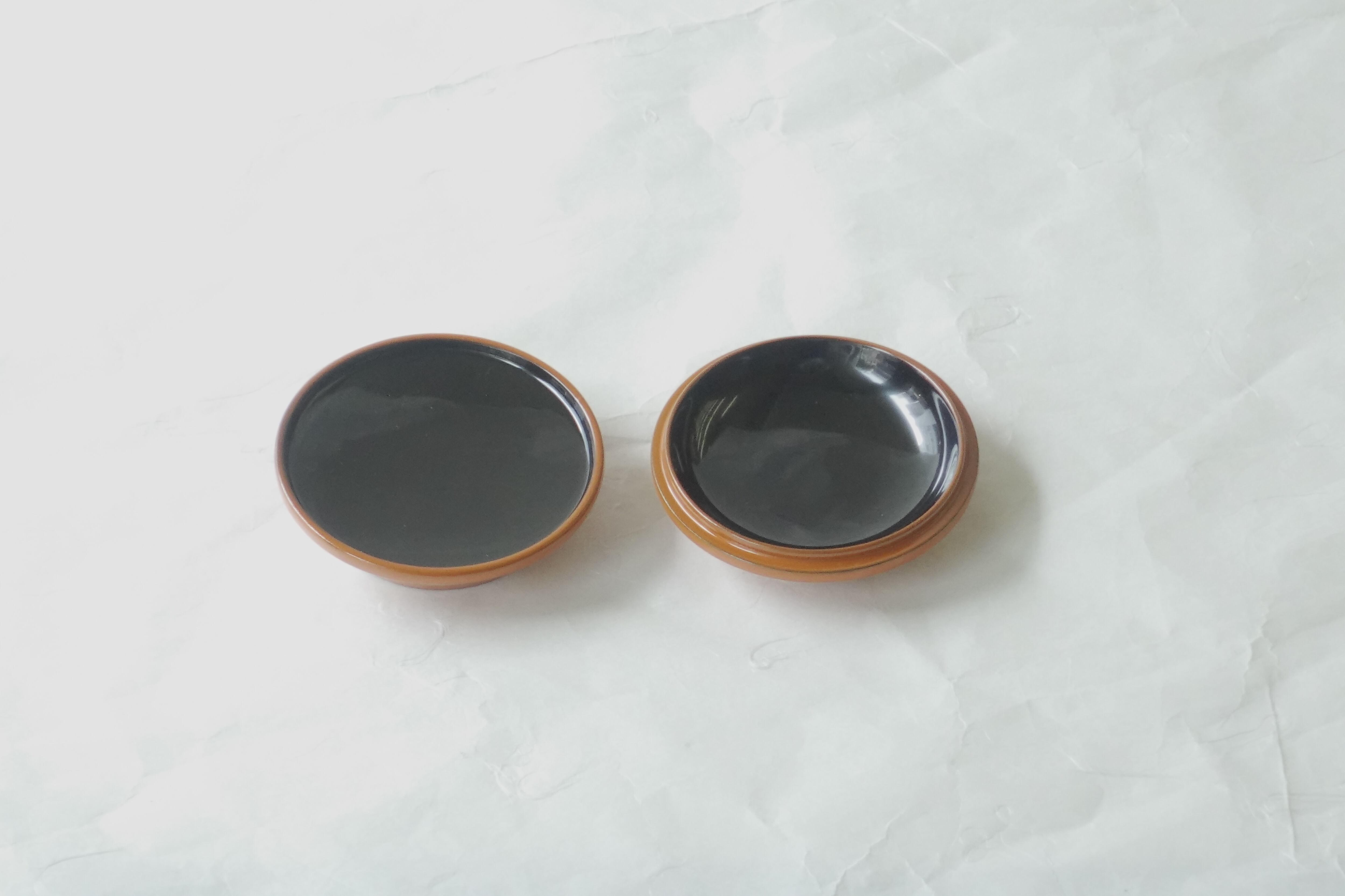 A 78 茶道 風炉用 根耒塗・富士型香合