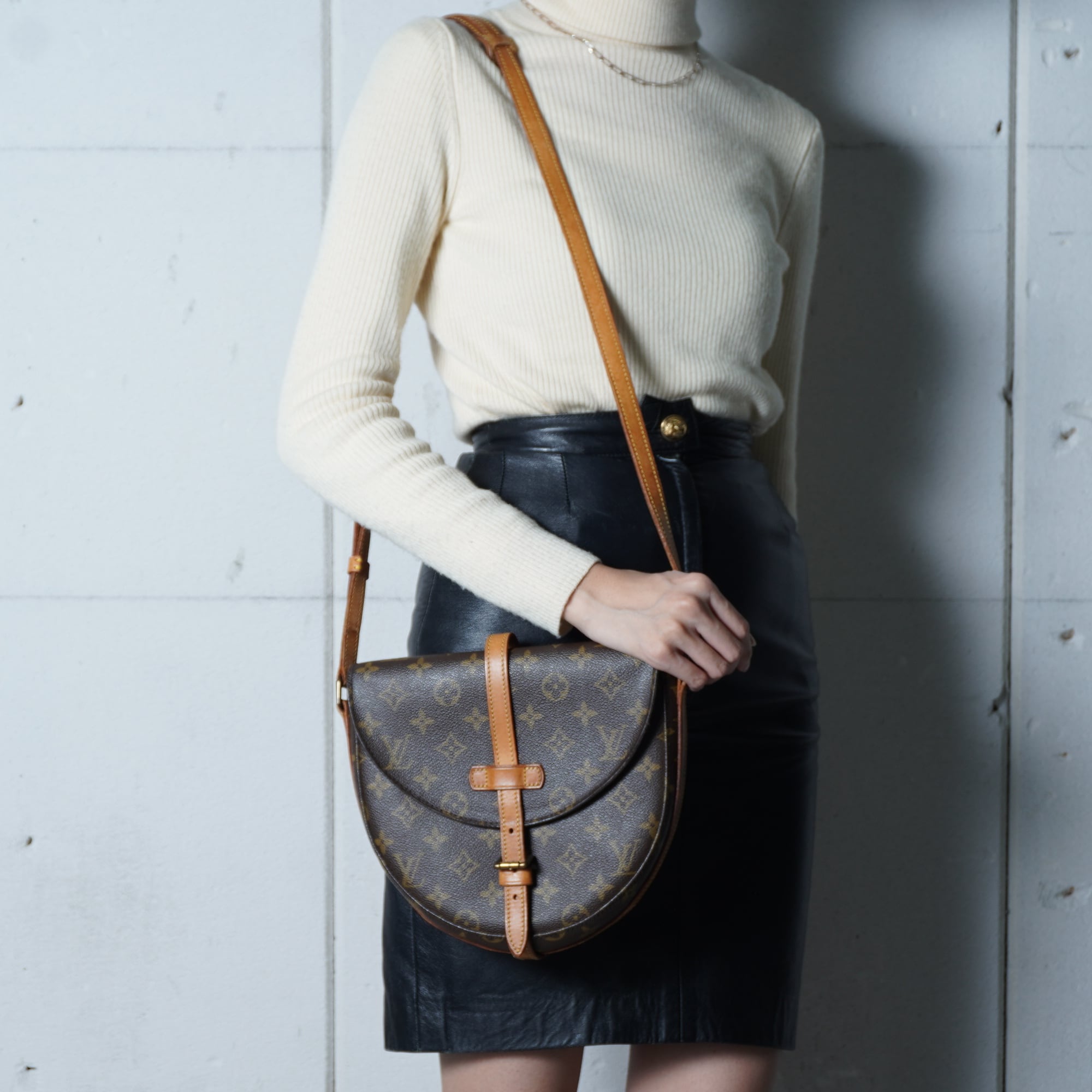 ト滝】LOUIS VUITTON ルイヴィトン シャンティ PM モノグラム 