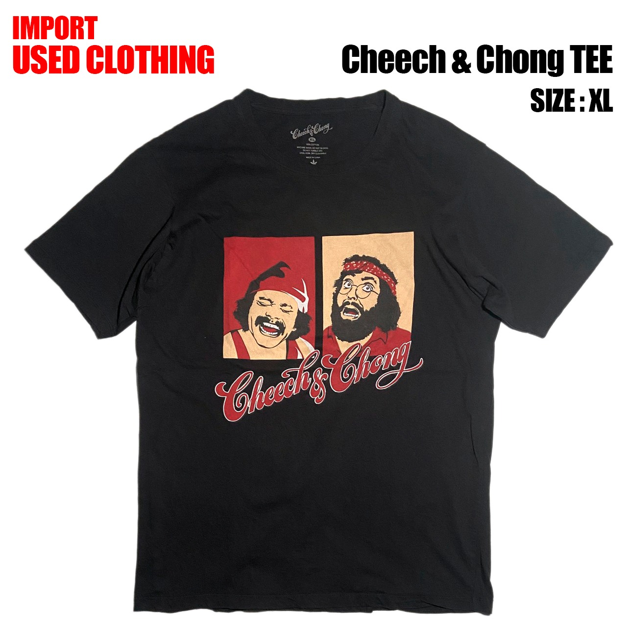 【IMPORT古着】Cheech&Chong TEE (size XL)