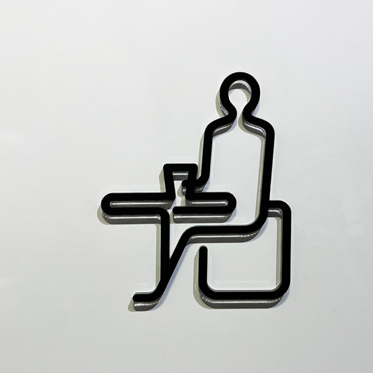 ツケレルン（ピクトサイン）軽量 アクリル 壁付け 看板（休憩室01）kabe-0037 - 1