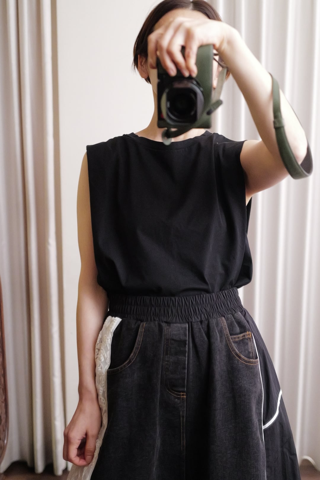 tee-blouse black