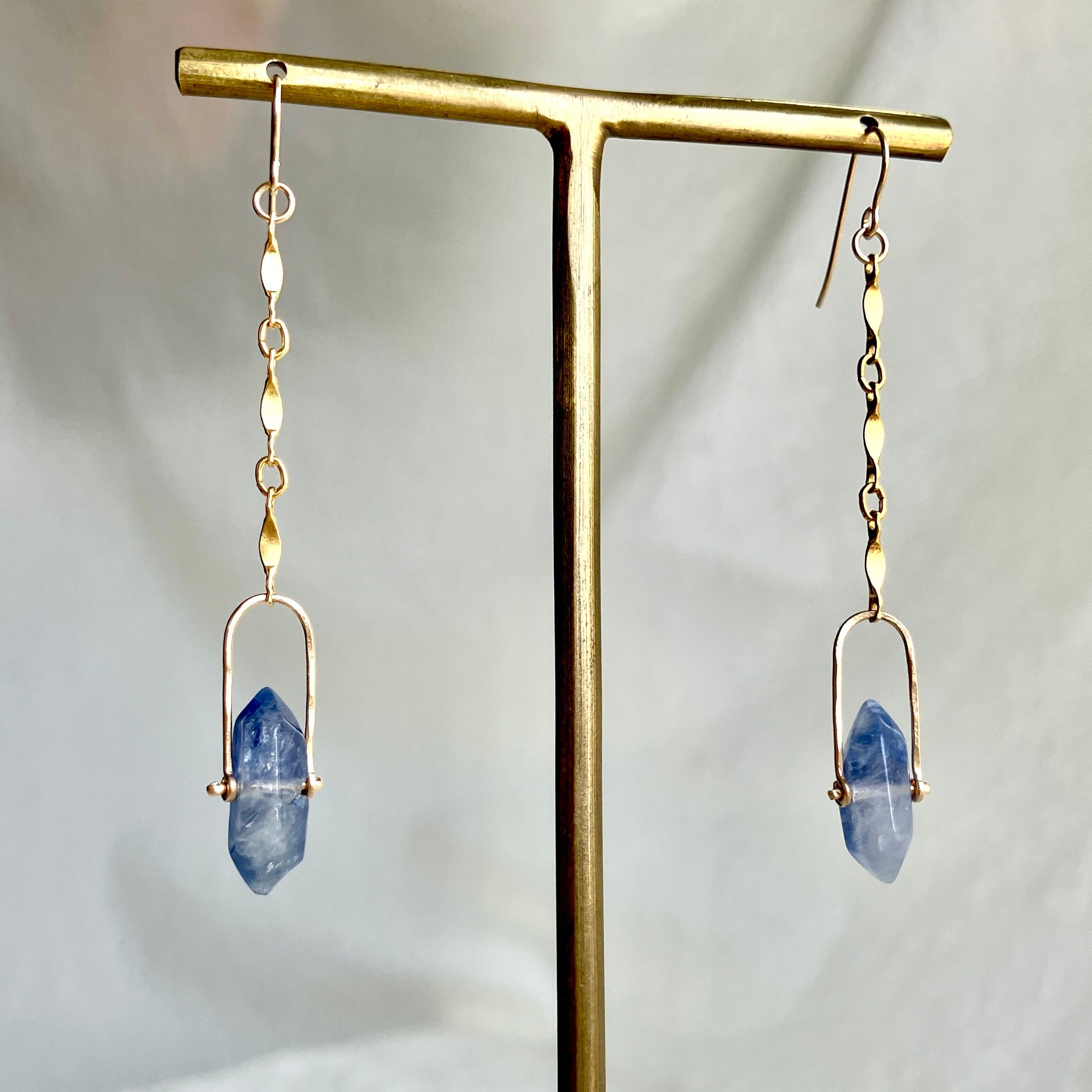 14kgfキャンディカラーロングピアス/イヤリング 14kgfキャンディカラーロングピアス/イヤリング ice water 氷水