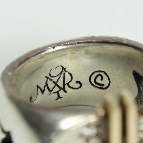 Size【25】 TENDERLOIN テンダーロイン $ RING SILVER/STONE ダラー