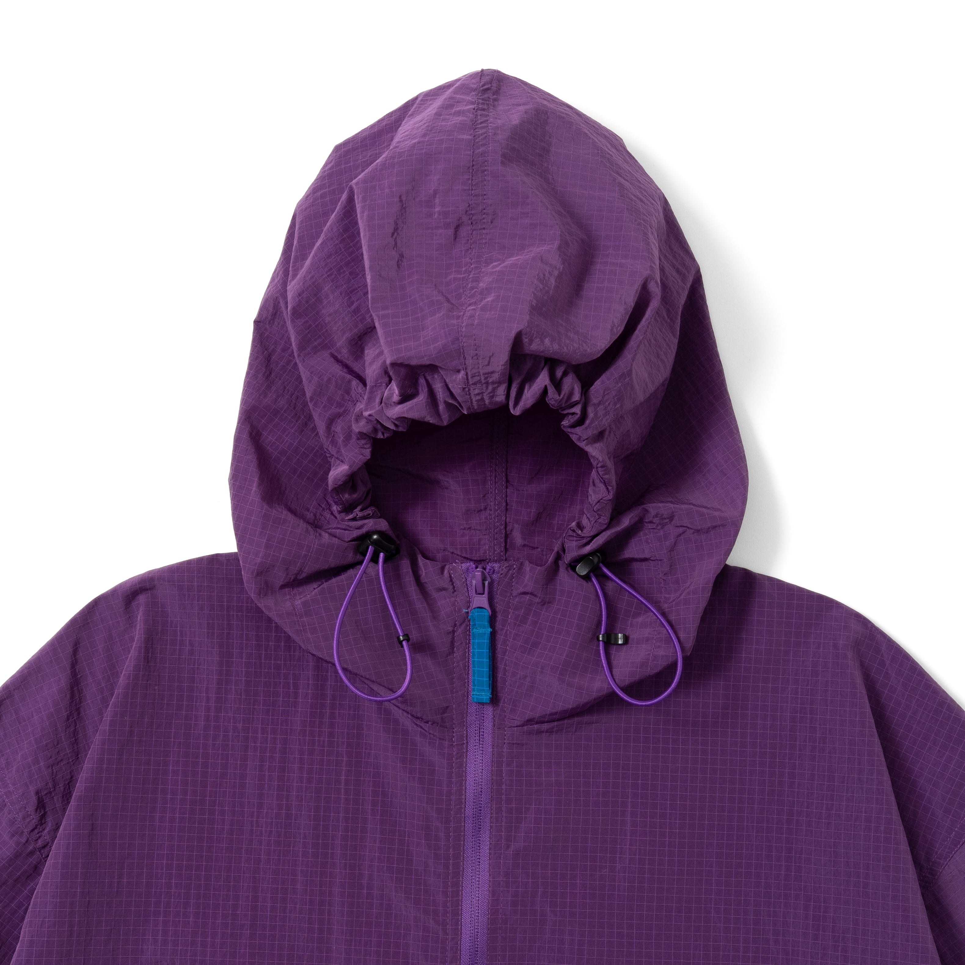 GRAPH CHECK NYLON ANORAK PURPLE | What's up?