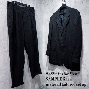 24SS"Y's for Men"SAMPLE linen material tailored set up