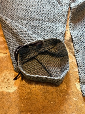 TESS / Jacquard eazy pants / Relax pants / NAVY