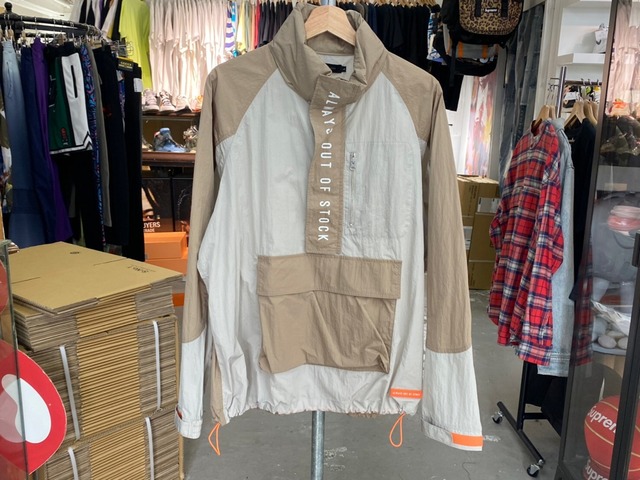 ALWAYS OUT OF STOCK 20SS COMBINATION SHELL ANORAK BEIGE LARGE 2132