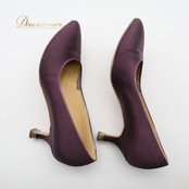 社交ダンス 衣装 スタンダード シューズ パープル系 SUPADANCE 靴 くつ ヒール レディース 無地 シンプル 紫 光沢 上品 イングランド製 ダンス衣装 練習 レッスン イベント ステージ かわいい 落ち着いた色 華やか パーティー