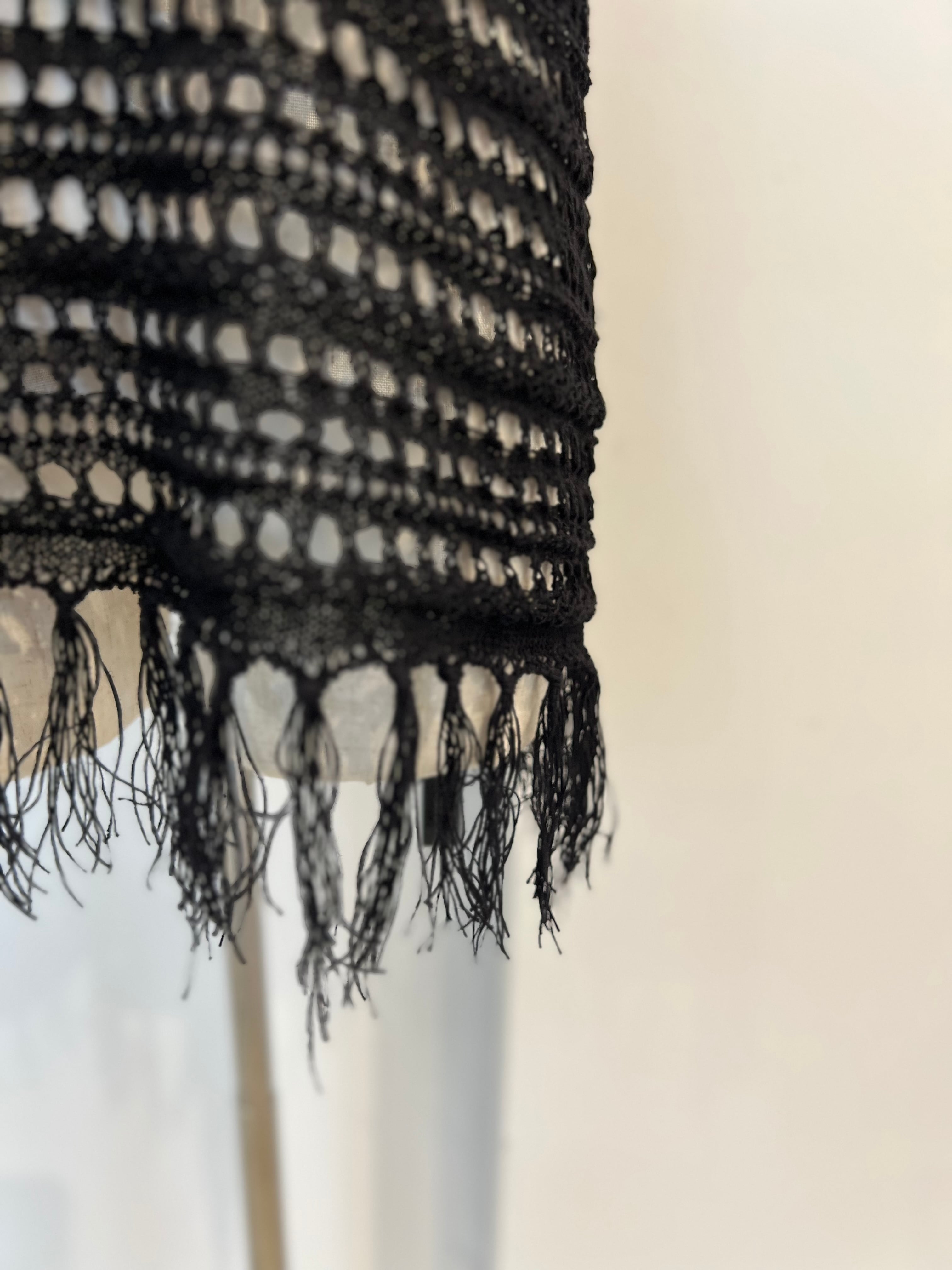 【cafune】メッシュフリンジベスト 525909