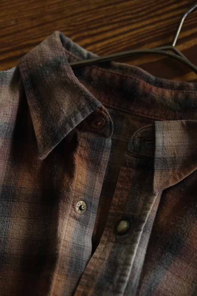 Utah／00's "Powder River OUTFITTERS" western shirt