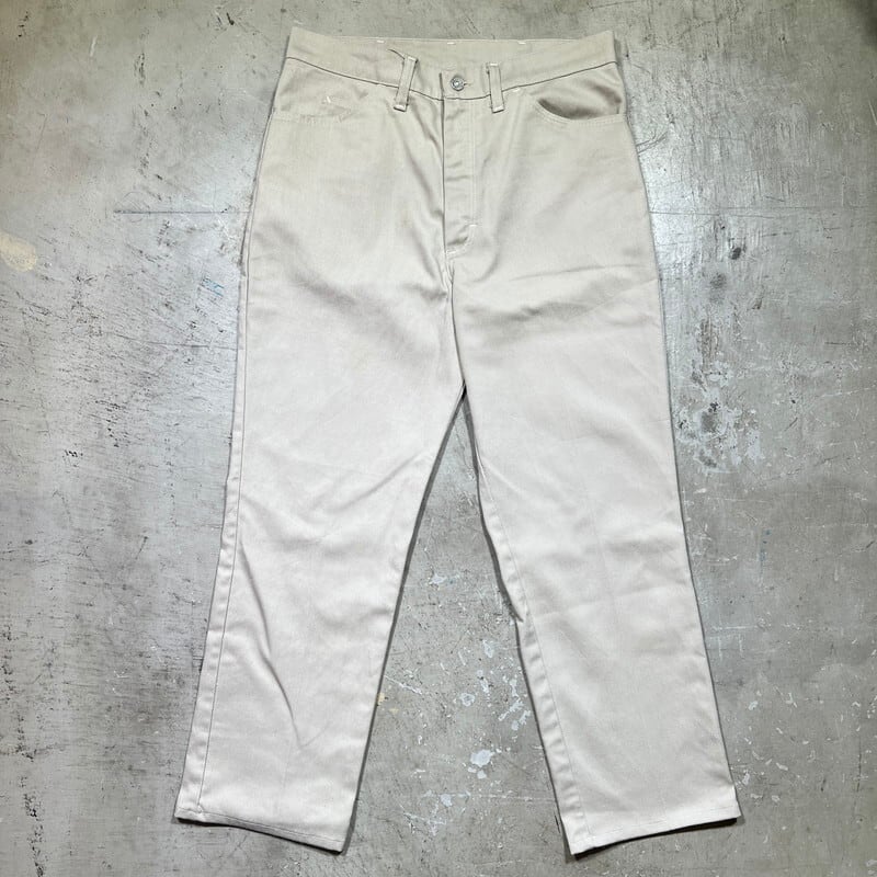 60's~ RANCHCRAFT ランチクラフト ツイルテーパードパンツ カツラギ ベージュ系 SCOVILL カムロックジッパー グッドコンディション JCPenney ストアブランド W33インチ 希少 ヴィンテージ BA-2075 RM2494H
