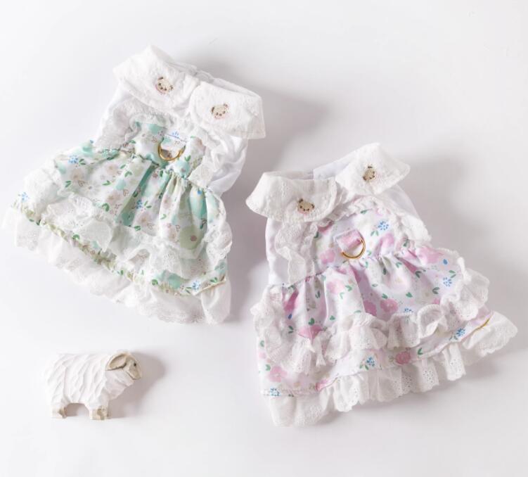 《予約》2101183 クリーンくまさんラペルワンピ