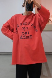 Marimekko red arch logo heavy cotton top